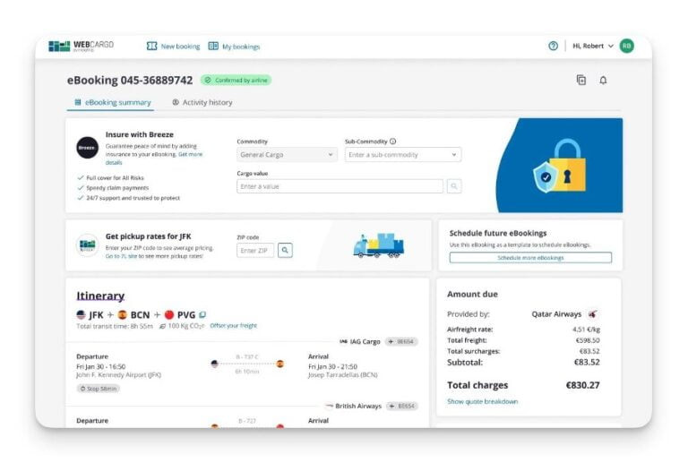 Webcargo by Freightos and Jog mix to provide instantaneous cargo insurance quotes – Air Cargo Week